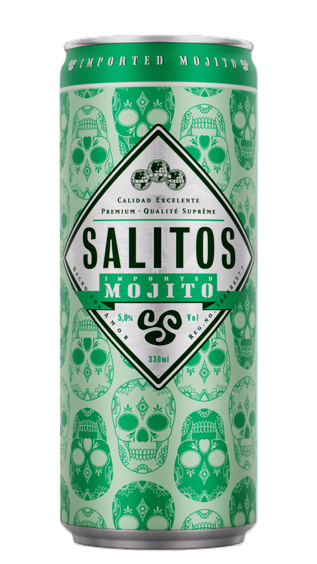 Напиток на основе пива SALITOS Mojito, банка 0,33 л