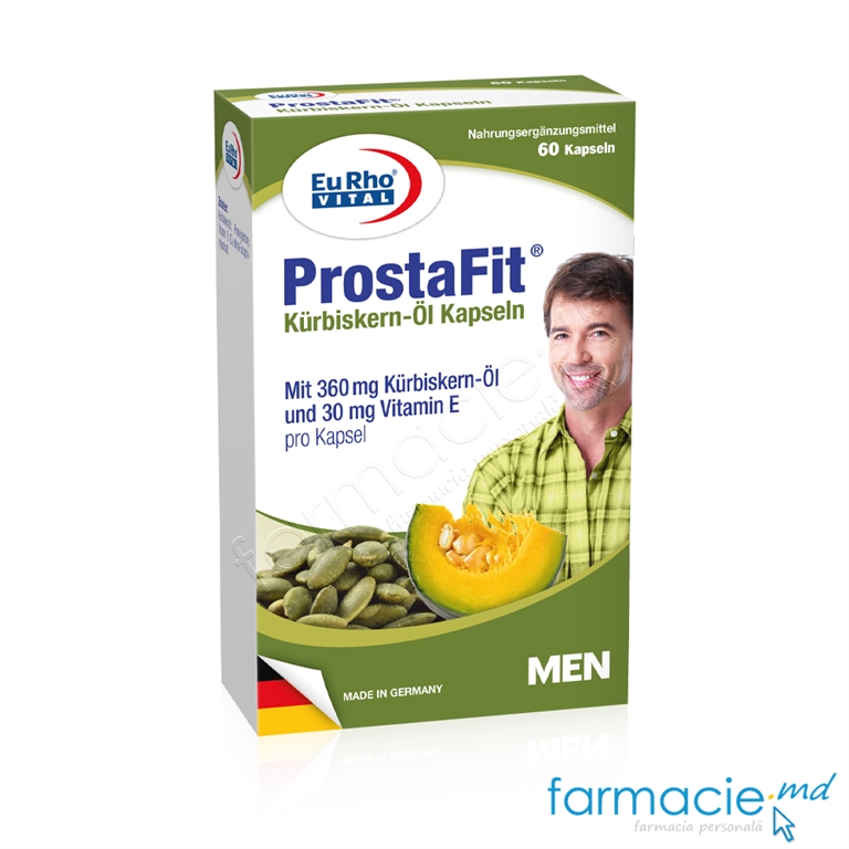 ProstaFit Ulei seminte Dovleac 360mg+Vitamina E 30mg caps. N60 EuRho Vital