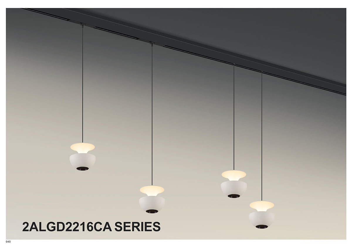 Corp iluminat LED pendant 6W 4000K halfmoon Black 2ALGD2216CA-6W BLK