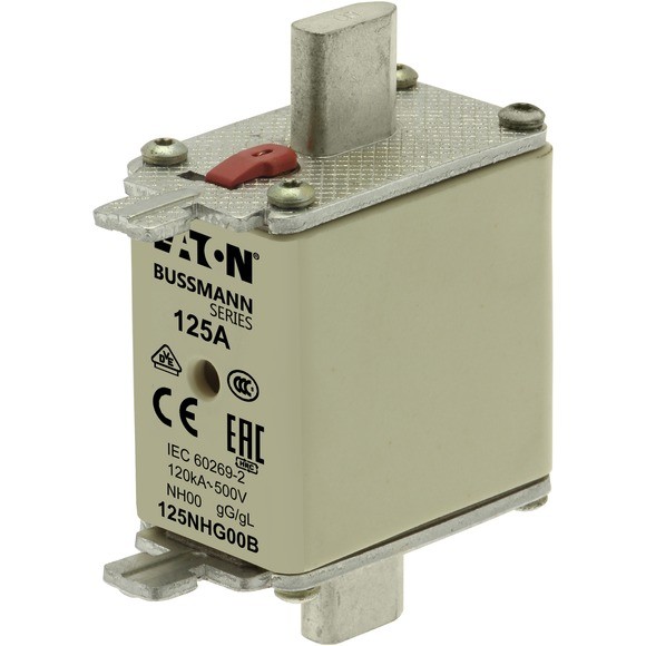 NH FUSE 125A 500V GL/GG SIZE 00 DUAL IN