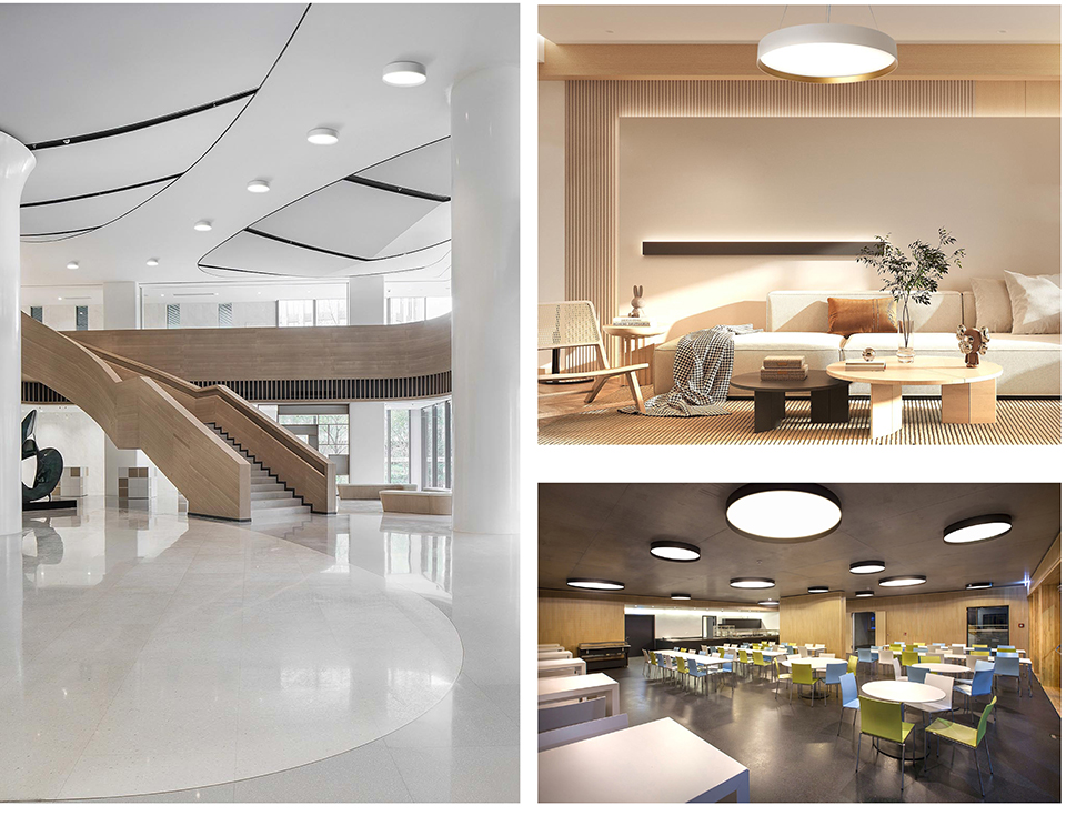 Led Round luminaires white 60W Size H:65mm