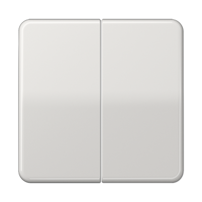 CD595LG Clapa intrerupator/buton dubla, gri deschis