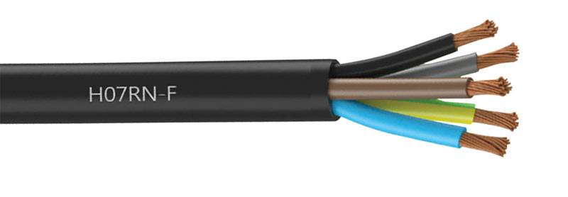 Гибкий, изолированный, маслобензостойкий, многожильный кабель H07RN-F 3x16