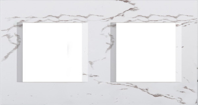 Декоративная рамка LINE 2*2M, stone white