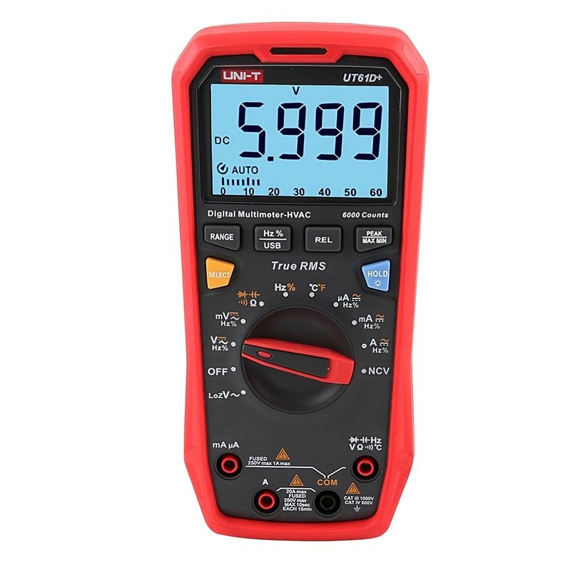 Цифровой мультиметр переменного/постоянного тока 1000 В/1000 В UT61D+