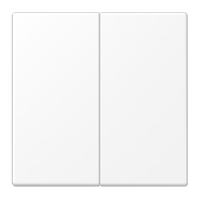 LS102WWM Clapa intrerupator/buton dublu p-u modul KNX, alb mat