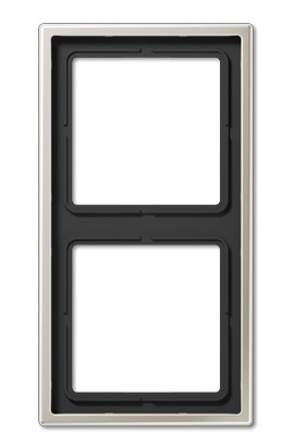 ES2982 Рамка для 2 модулей LS 990, нержавеющая сталь