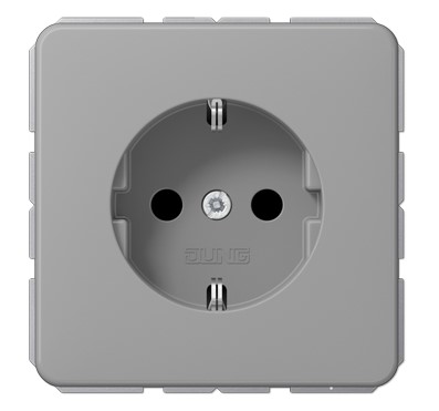 Штепсельная розетка SCHUKO 16A 250V~ с защитой от детей, серый