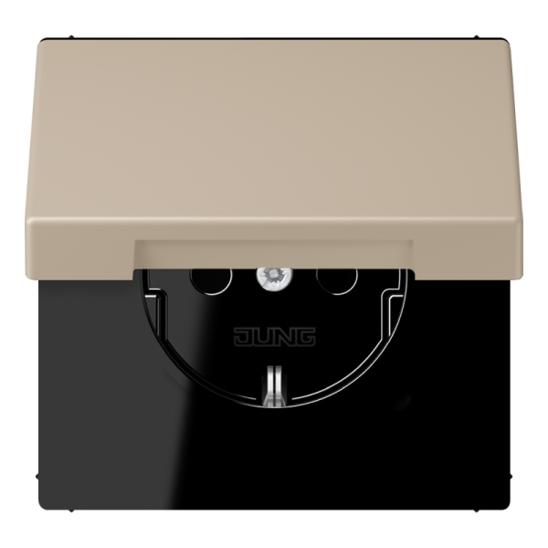 LC1520BFKL243 Priza Schuko 16A cu capac ombre naturelle claire (32142)