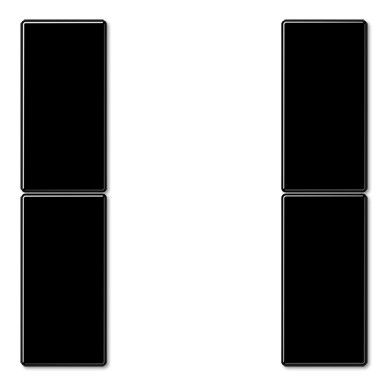 LS502TSASW Set clape p-u modul KNX 2 grupe, negru