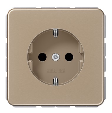 CD1520KIGB Priza Schuko 16 А cu protectie copii, bronz-auriu