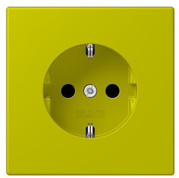 Розетка Schuko 16A с защитой, vert olive vif