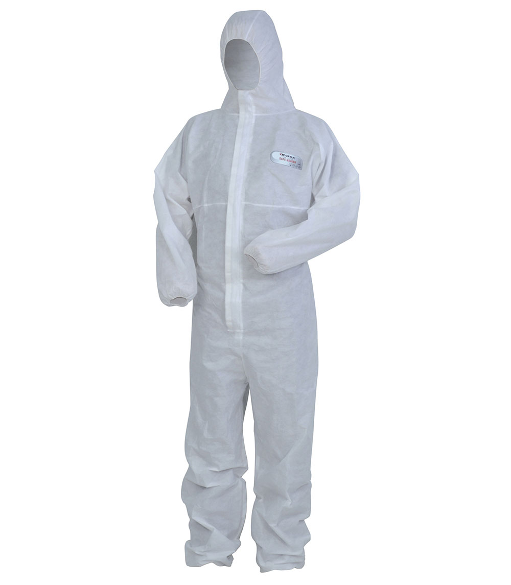 Combinizon de protectie alba unica folosinta SAFE-SCREEN (0 white) 