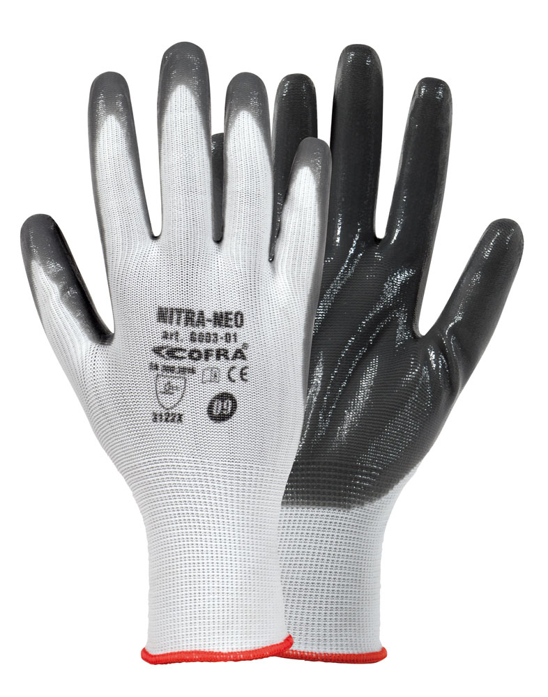 Manusi de protectie mecanica NITRA-NEO cul. neagra