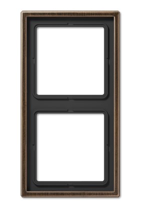 Рамка для 2 модулей, LS 990, античная латунь