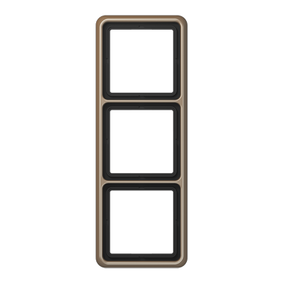 CD583GB Rama decor 3 locuri, bronz-auriu