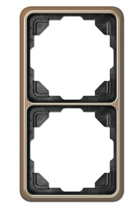 CD582GB Рамка для 2 модулей CD 500, бронзово-золотой