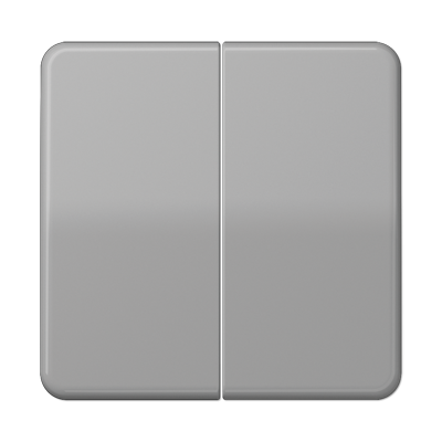 CD595GR Clapa intrerupator/buton dubla, gri