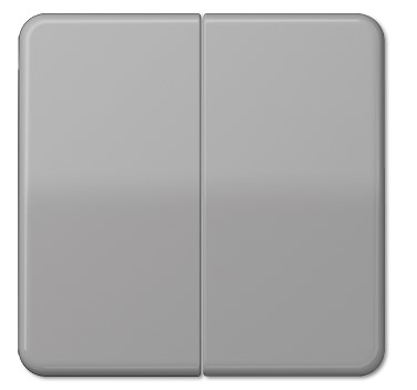 CD595GR Clapa intrerupator/buton dubla, gri