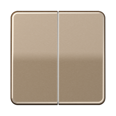CD595GB Clapa intrerupator/buton dubla, bronz-auriu