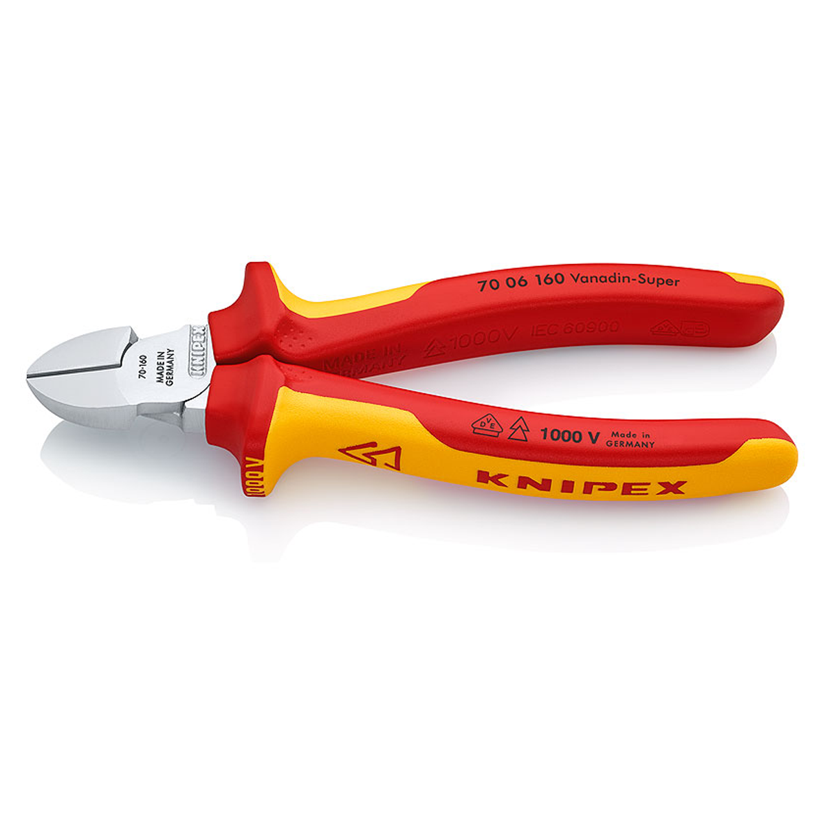 7006160 Cleste tais lateral 160mm crom 1000V 