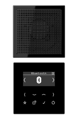 Цифровое радио Jung LS DAB+/FM с поддержкой Bluetooth моно, черный