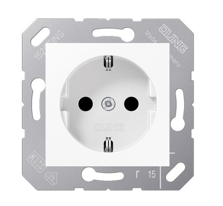 Штепсельная розетка SCHUKO 16А / 250В, белая