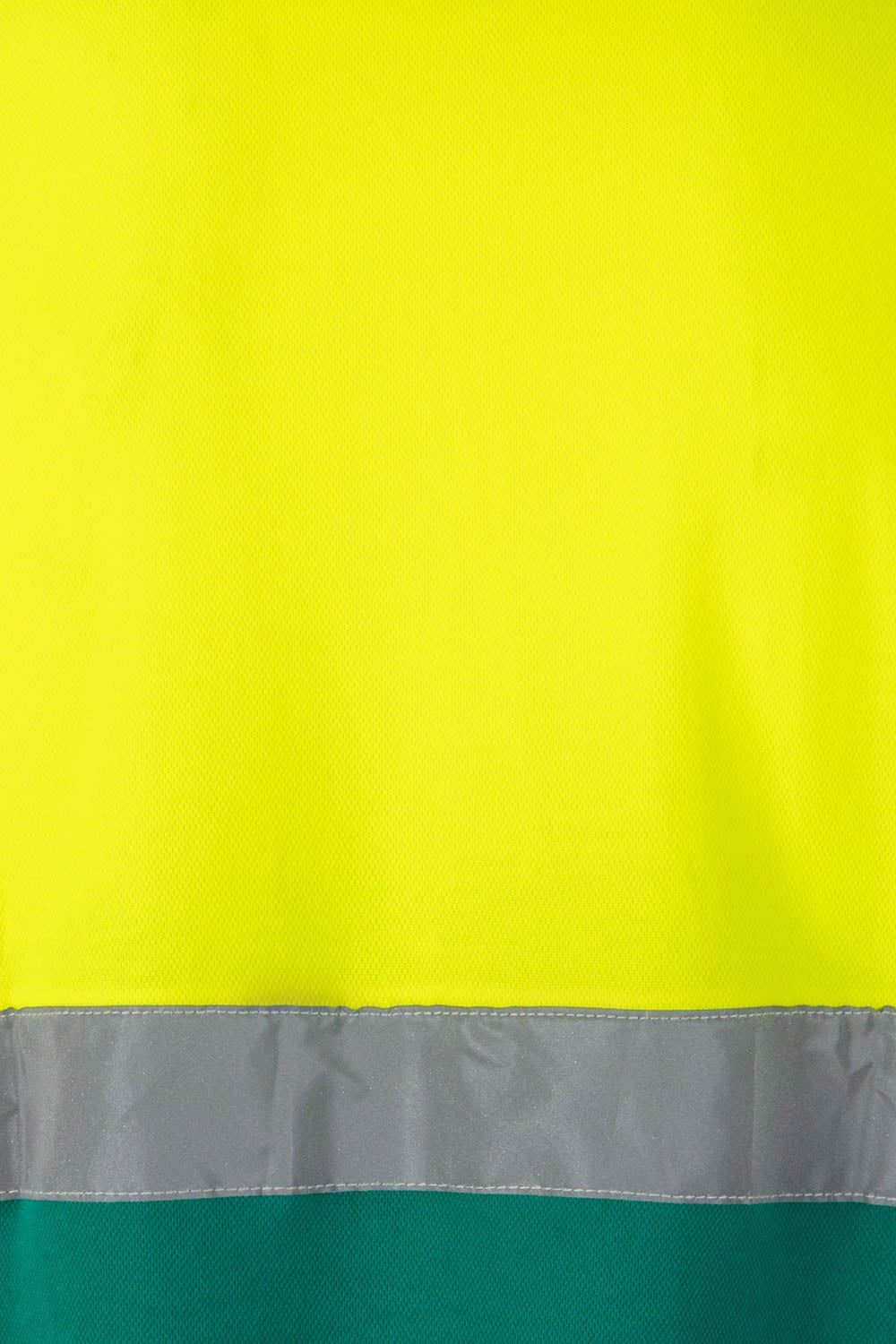 Tricou Polo reflectorizant green/hi-vis yell mar. XL