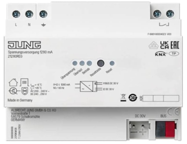 21280REG  KNX блок питания, 1280mA
