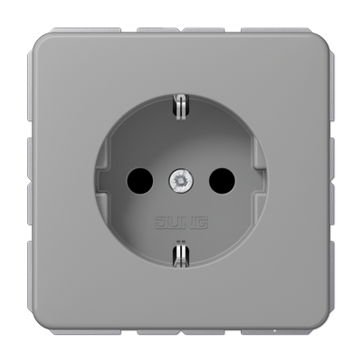 CD1520GR Розетка Schuko 16 А, серый 