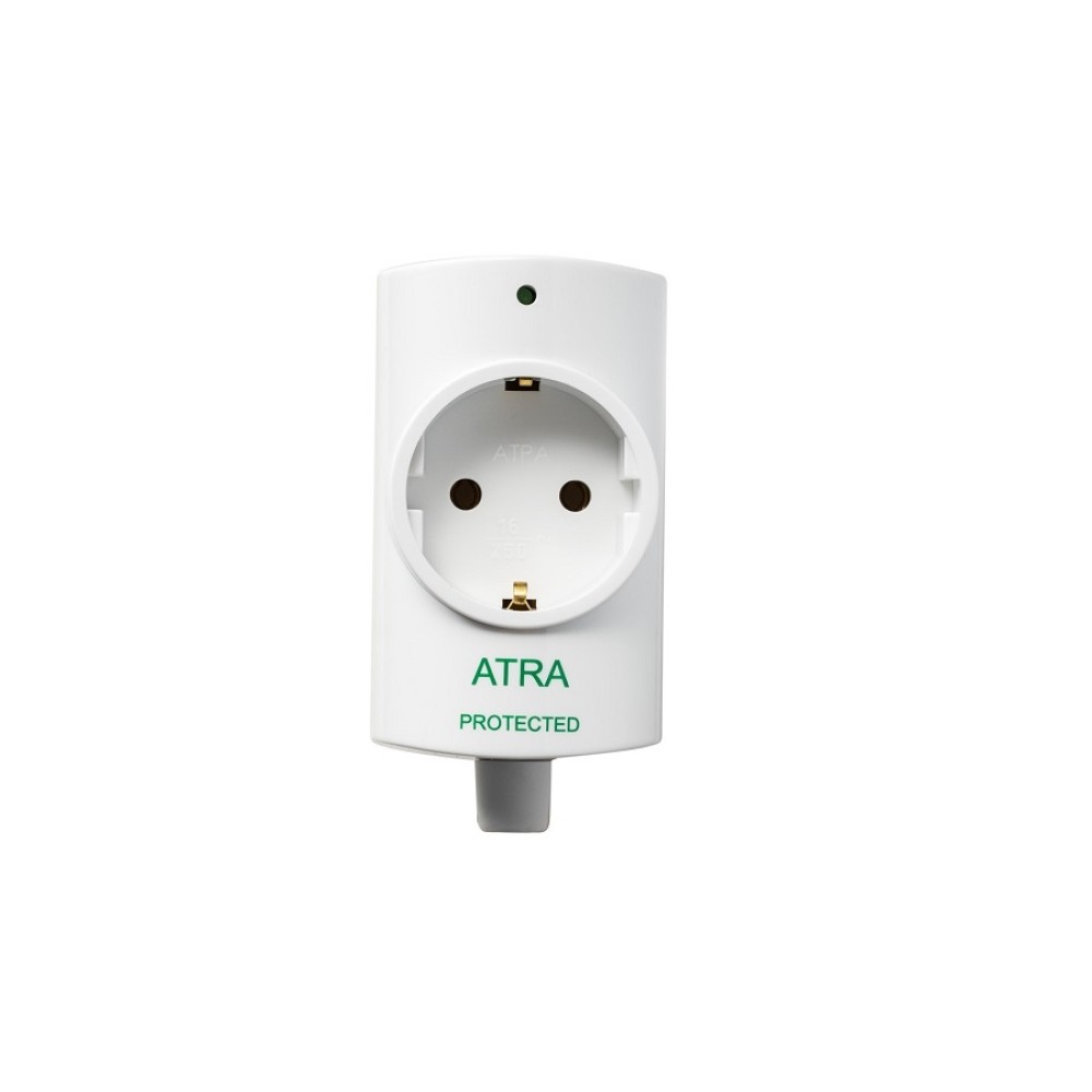 Adaptor stecher combinat cu priza cu protectie la supratensiune, supraincarcare si varfuri de energi
