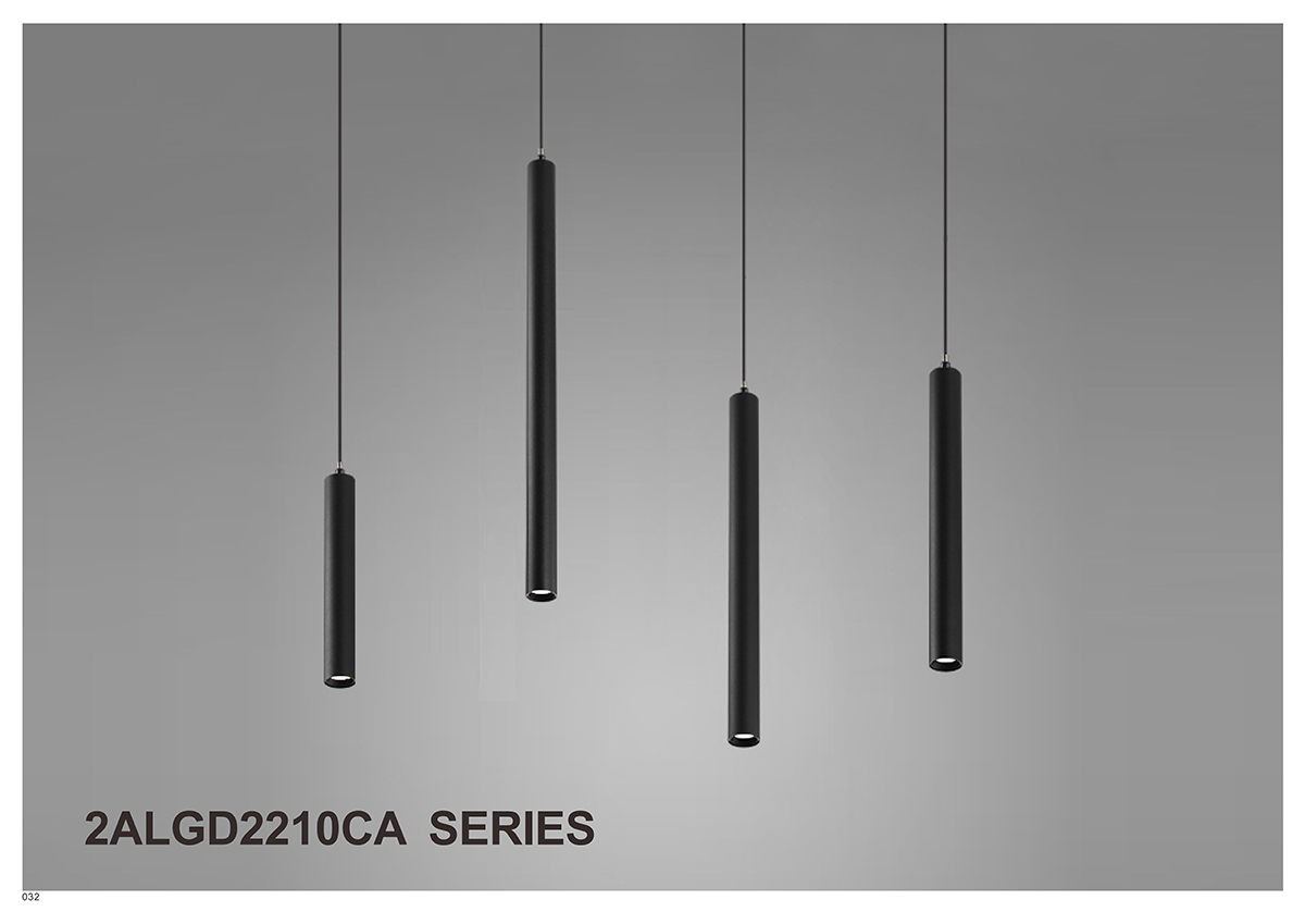 Proiector LED suspendat 10W 4000K 50cm Black 2ALGD2210CA-5-10W