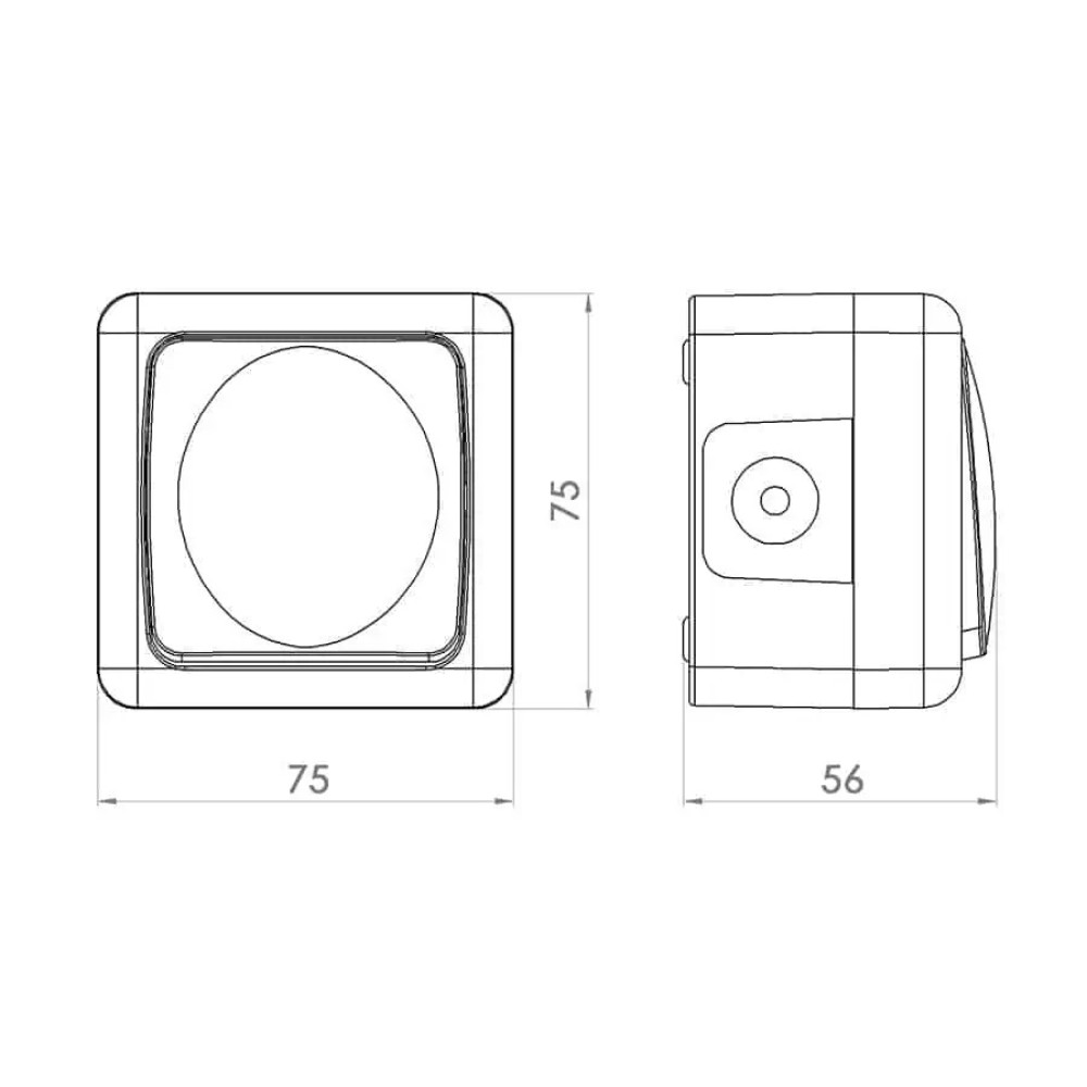 Выключатель одноклавишный IP44 10A