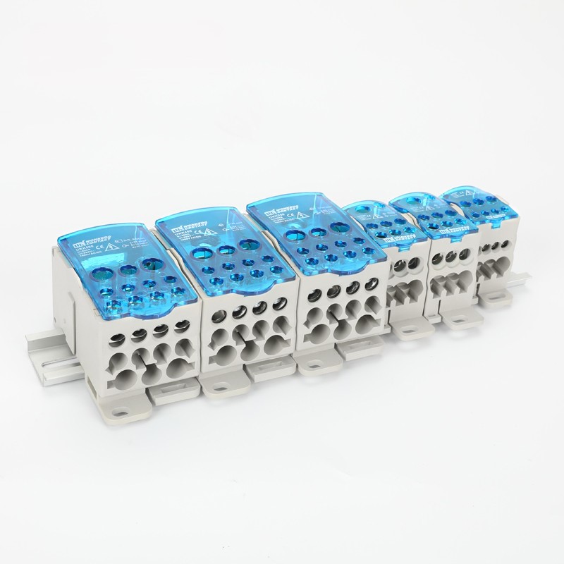 Bloc de distributie sina DIN 80A blue, UKK80AB