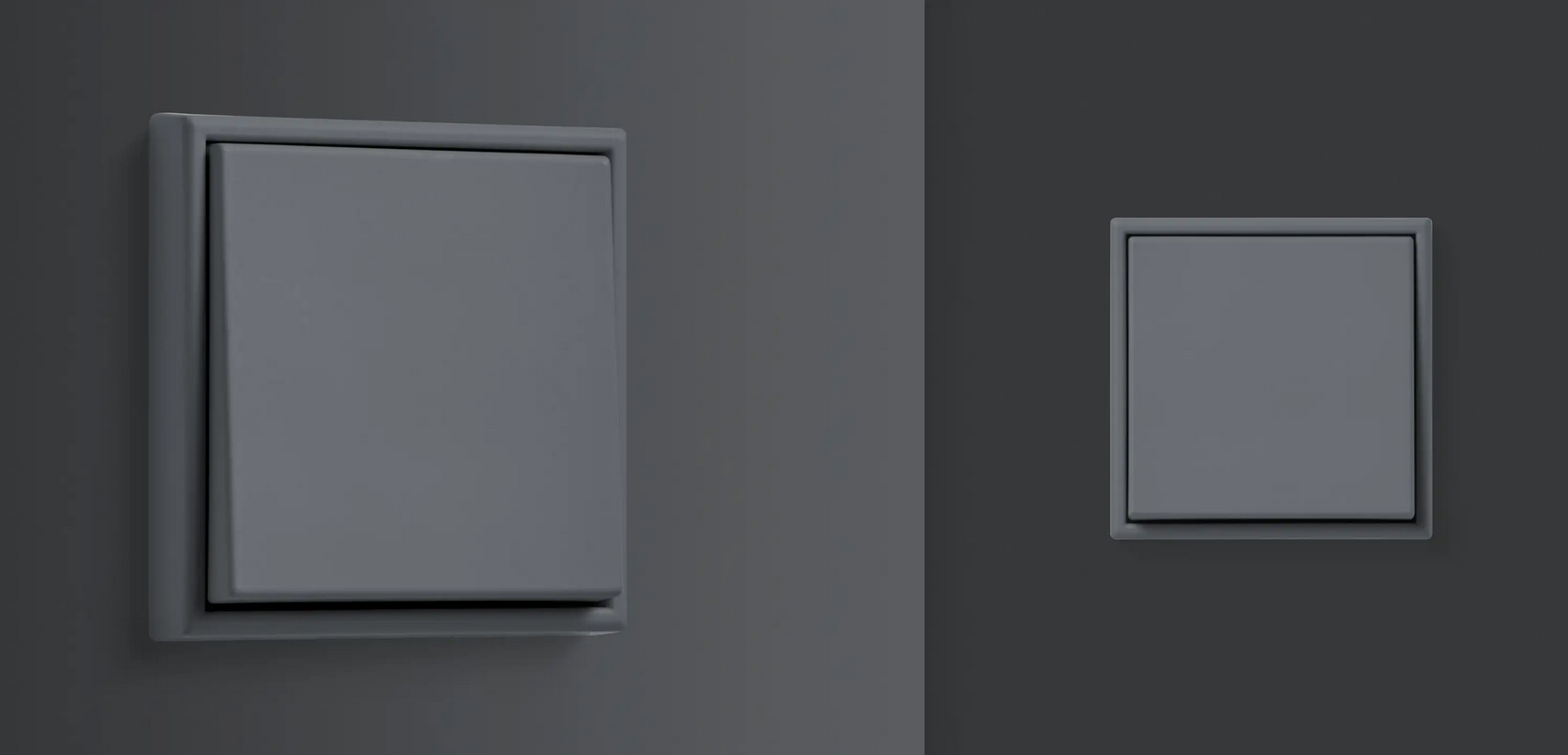 Рамка для вертикальной и горизонтальной установки 81x81x11 мм gris foncé 31 (32010)