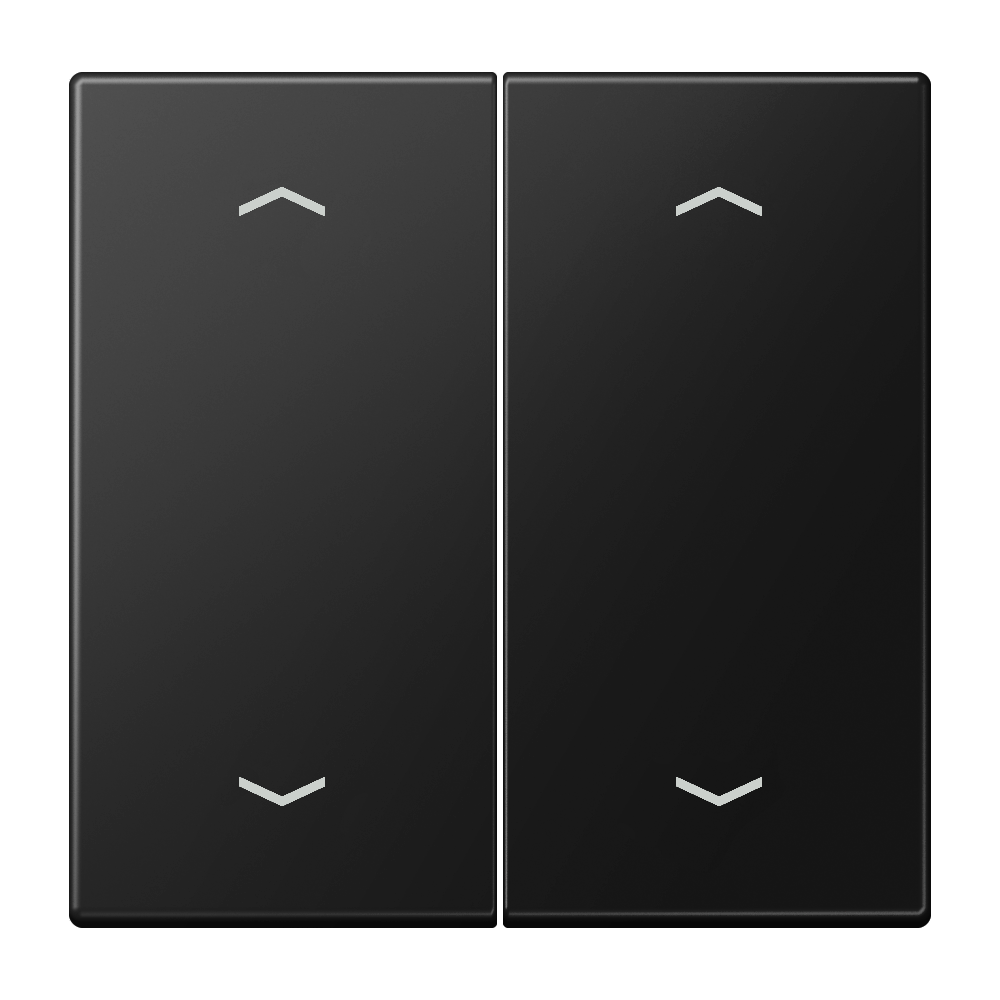 LS995MPSWM Clapa intrerupator/buton dublu jaluzele, negru mat