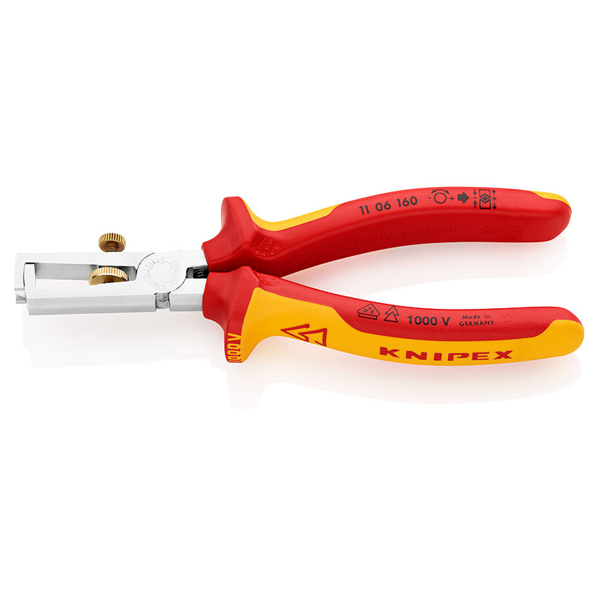 1106160 Dezizolator sect 10mm 160mm crom 1000V 