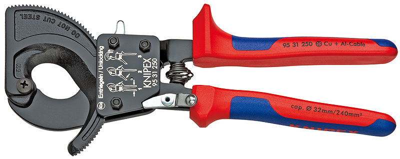 9531250 Foarfece taiat cabluri cu clichet 240mm 250mm 