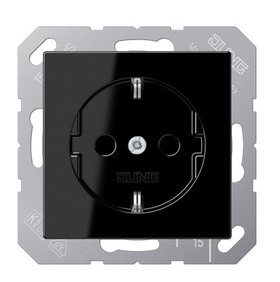A1521BFKISW Priza cu protectie Acreation neagra