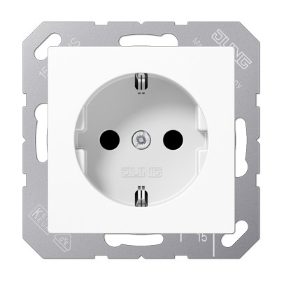 A1521KIWW Priza cu protectie Acreation alba