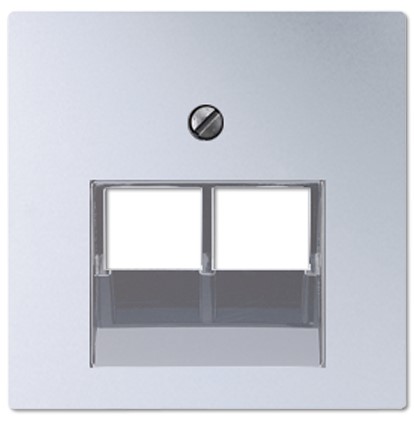 A569-2BFPLUAAL Capac priza internet dubla, aluminiu