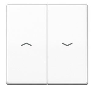 ABAS591-5PWW Clapa intrerupator jaluzele, 2 clape, alba