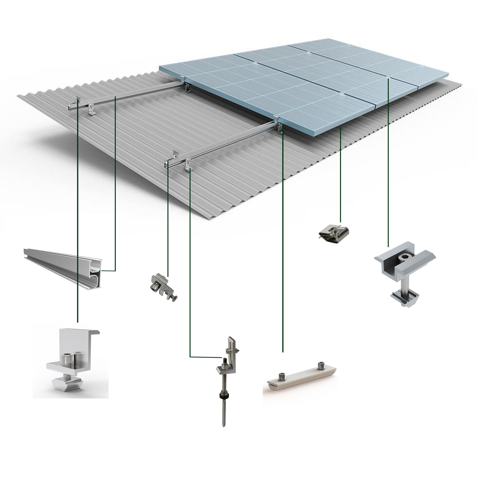 Conector pentru profil din aluminiu extrudat UI-R-SP (120 buc/cut)