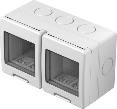Cutie aparentă CUBO IP55 2X2M (AQ22PW-U)