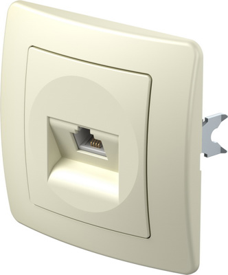 EKON Priza RJ11 ivory (KE36IW-B)