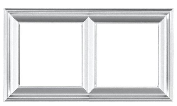 EPD482AL Rama decor 2 locuri, aluminiu