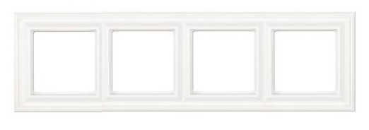 EPD484WW  Rama decor ECO profi design 4 locuri, alb