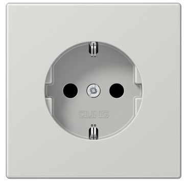 LS1520KILG Priza Schuko 16 А, cu protectie copii, gri deschis