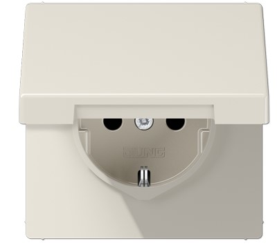 LS1520KL Priza Schuko 16 А, cu capac, bej