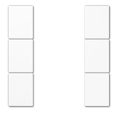 LS503TSAWW Set clape p-u modul KNX, 3 grupe, alb